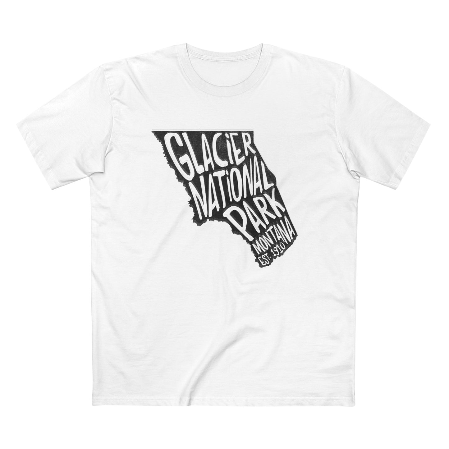 Glacier National Park T-Shirt - Map