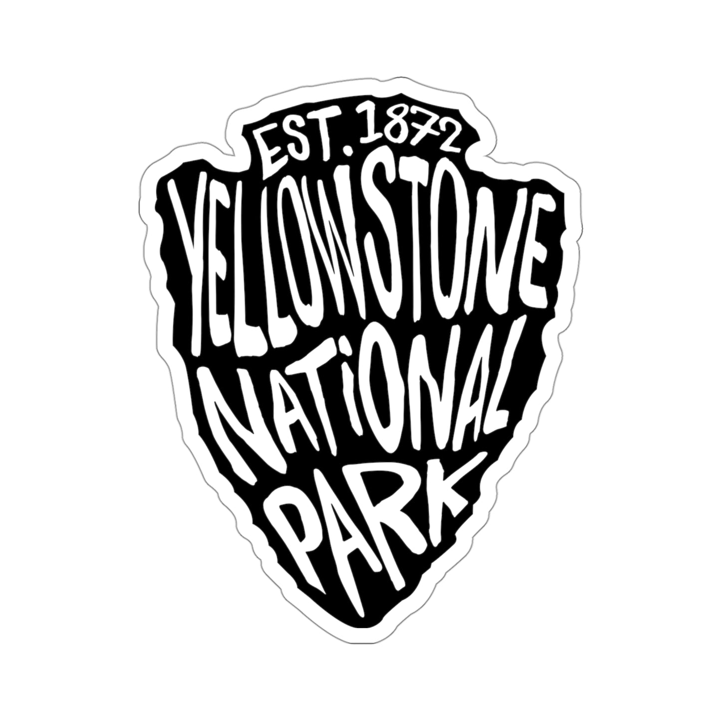 Yellowstone National Park Sticker - Arrow Head Design