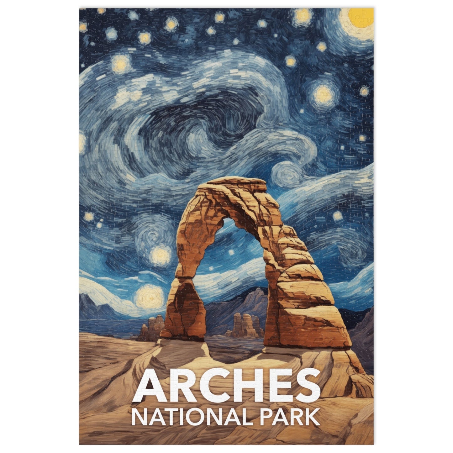 Arches National Park Jigsaw Puzzle 1000 Pieces - The Starry Night