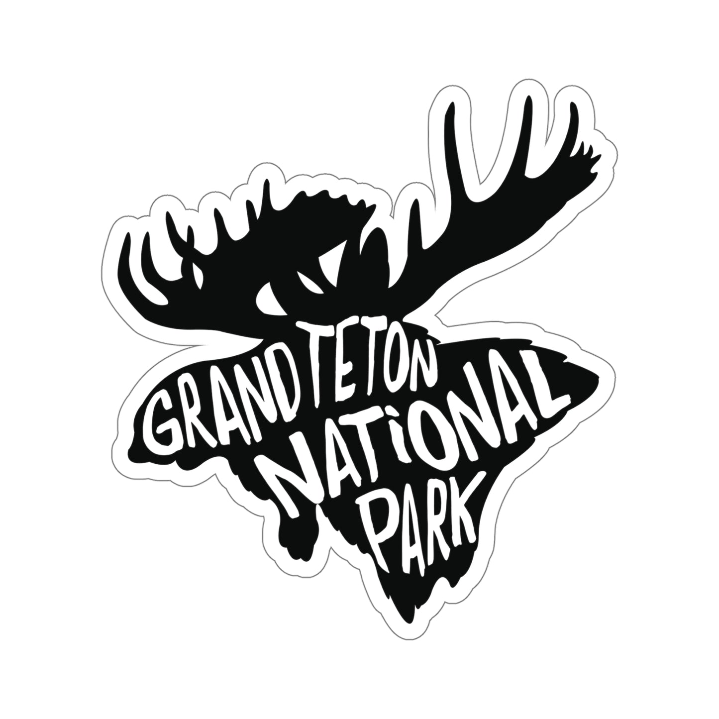 Grand Teton National Park Sticker - Moose