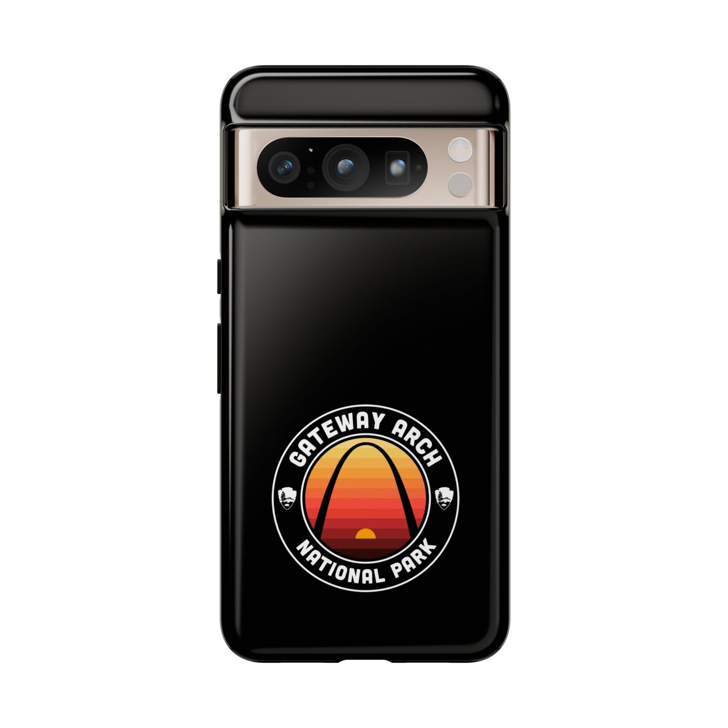 Gateway Arch National Park Phone Case - Round Emblem Design