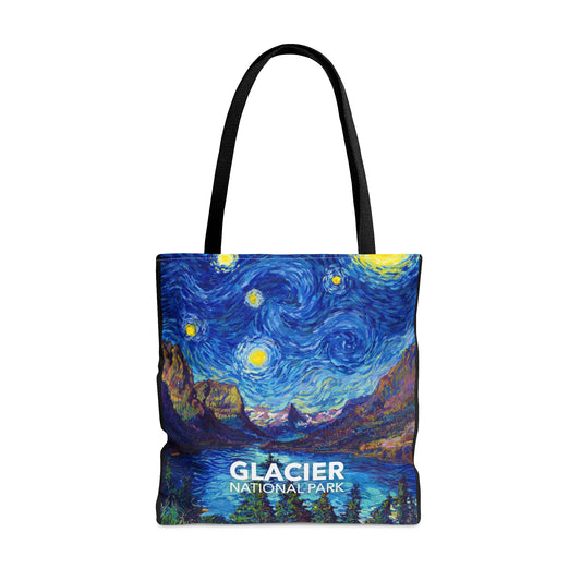Glacier National Park Tote Bag - The Starry Night
