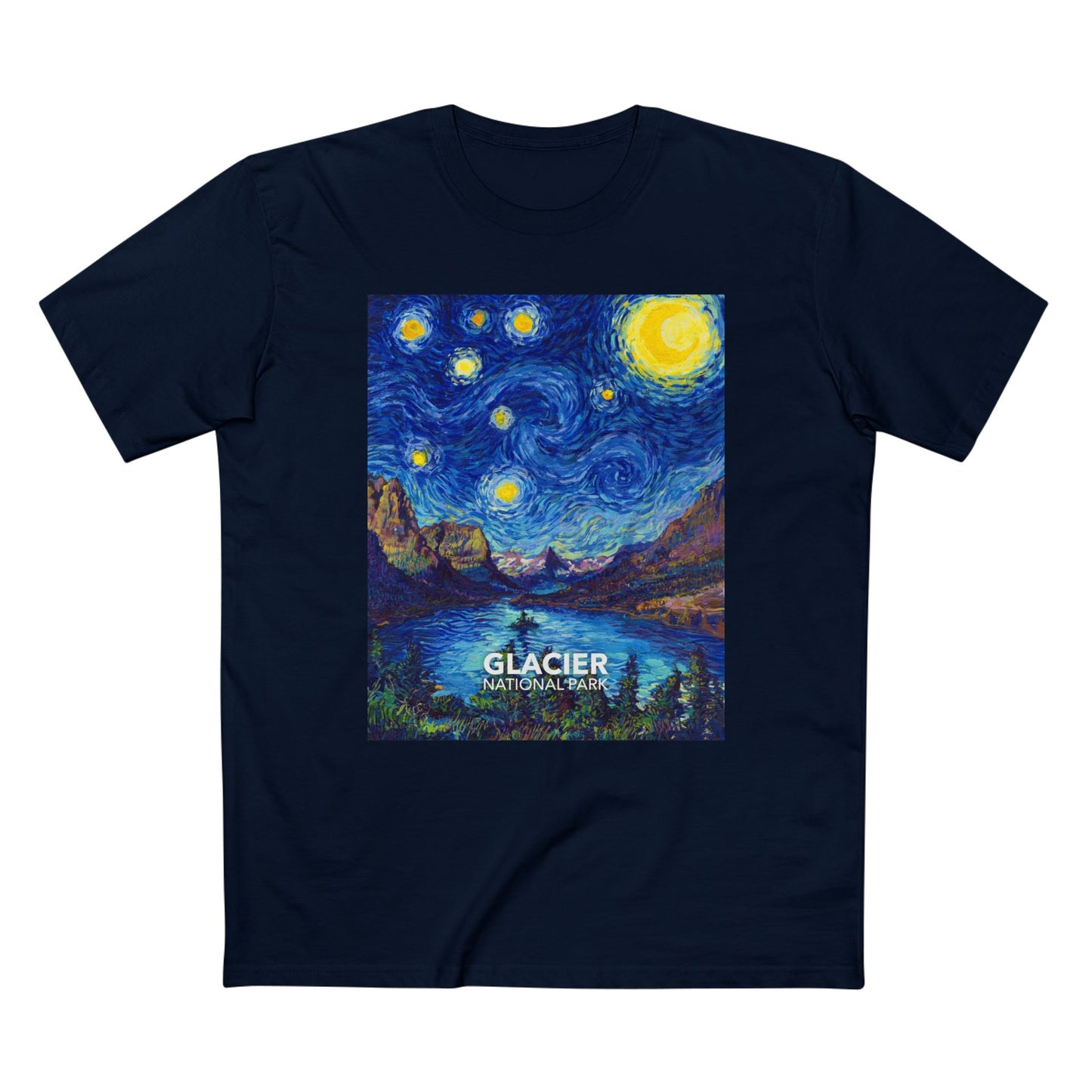 Glacier National Park T-Shirt - The Starry Night