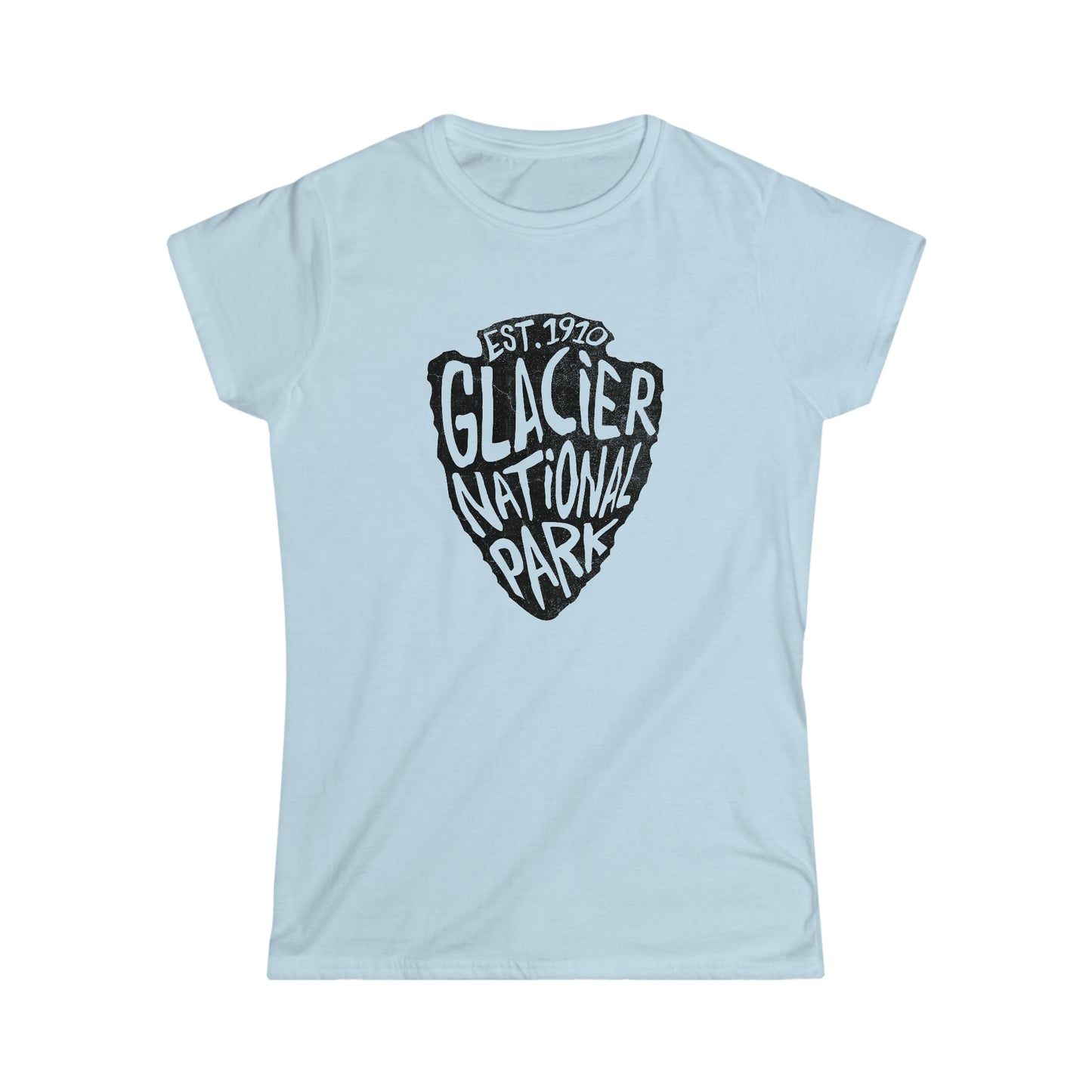 Glacier National Park Women's T-Shirt - Arrowhead Design