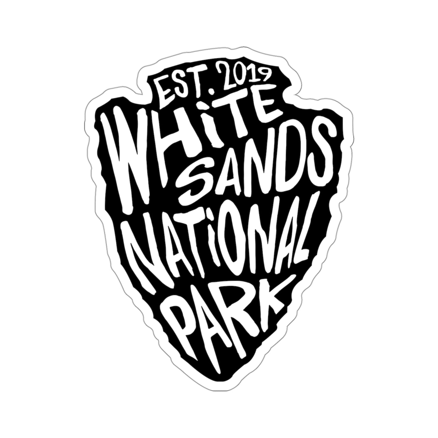 White Sands National Park Sticker - Arrow Head Design