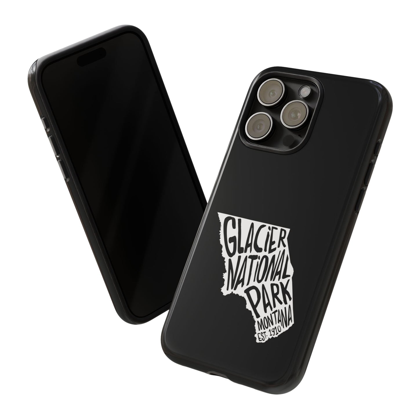 Glacier National Park Phone Case - Map Design