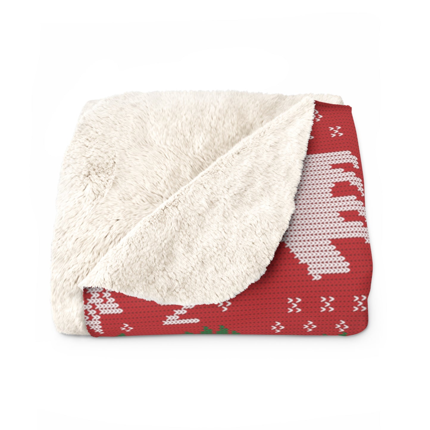 National Park Sherpa Fleece Blanket - Printed Fair Isle Design