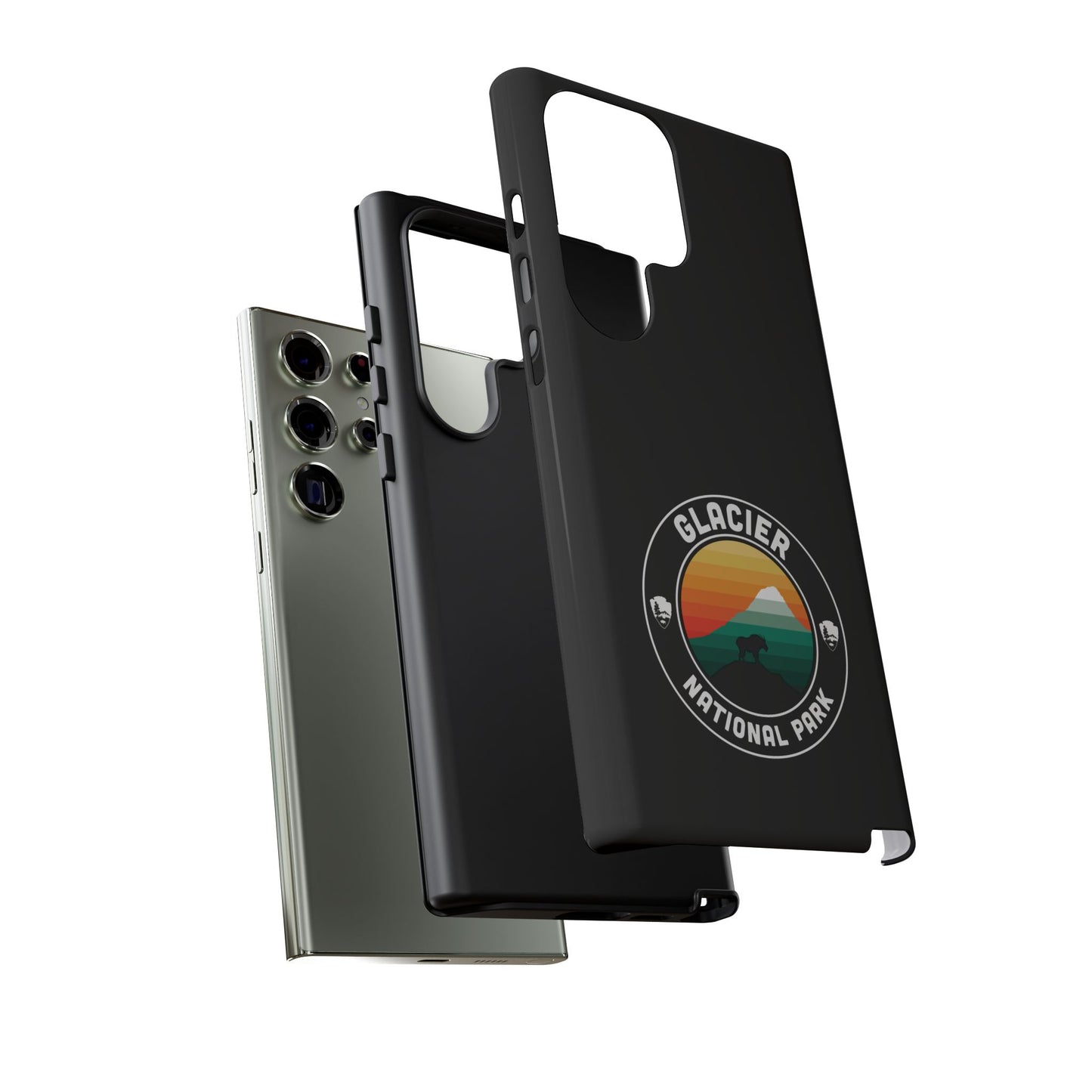 Glacier National Park Phone Case - Round Emblem Design