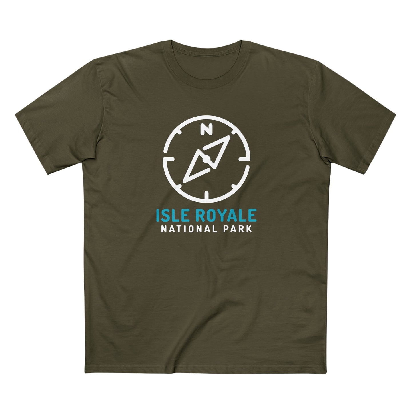 Isle Royale National Park T-Shirt Compass Design