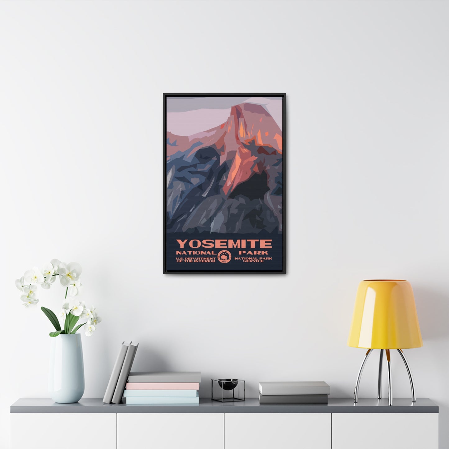 Yosemite National Park Framed Canvas - WPA Poster