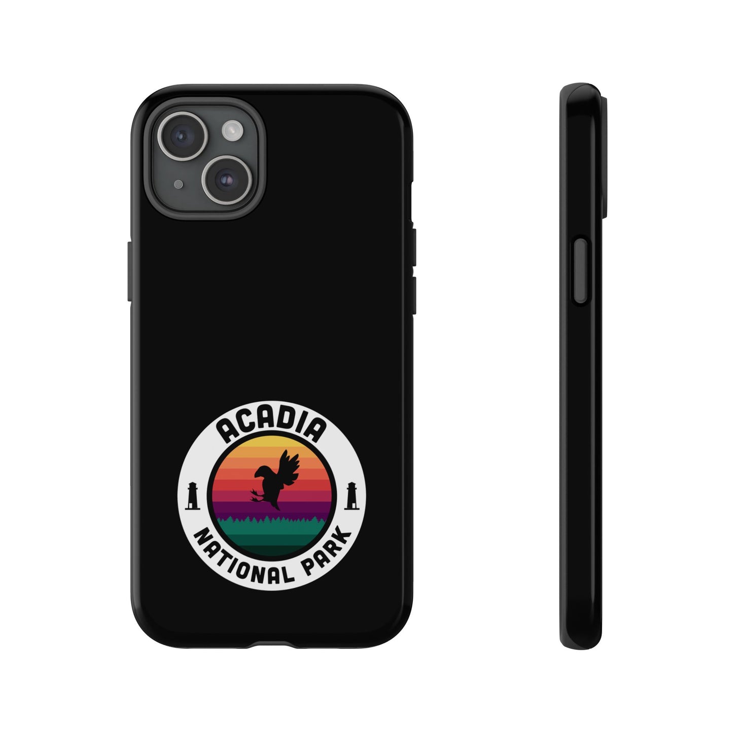 Acadia National Park Phone Case - Round Emblem Design