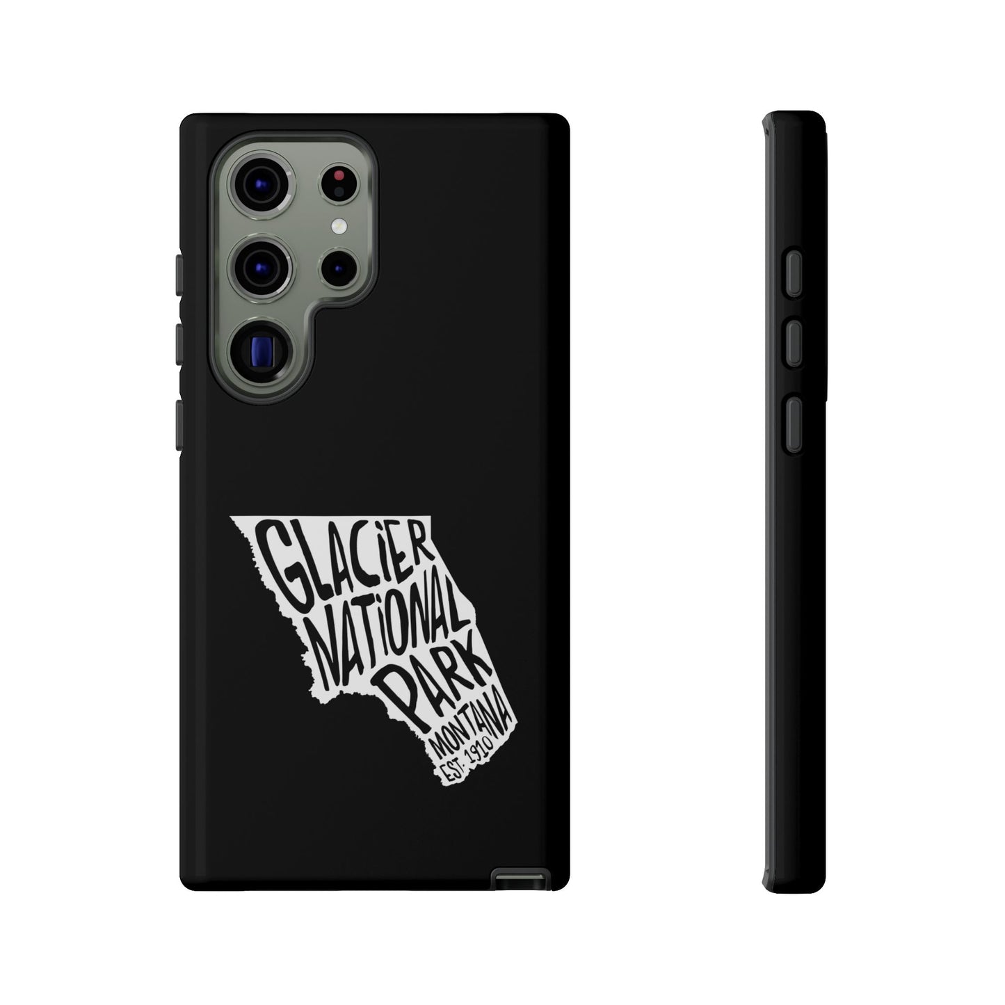 Glacier National Park Phone Case - Map Design