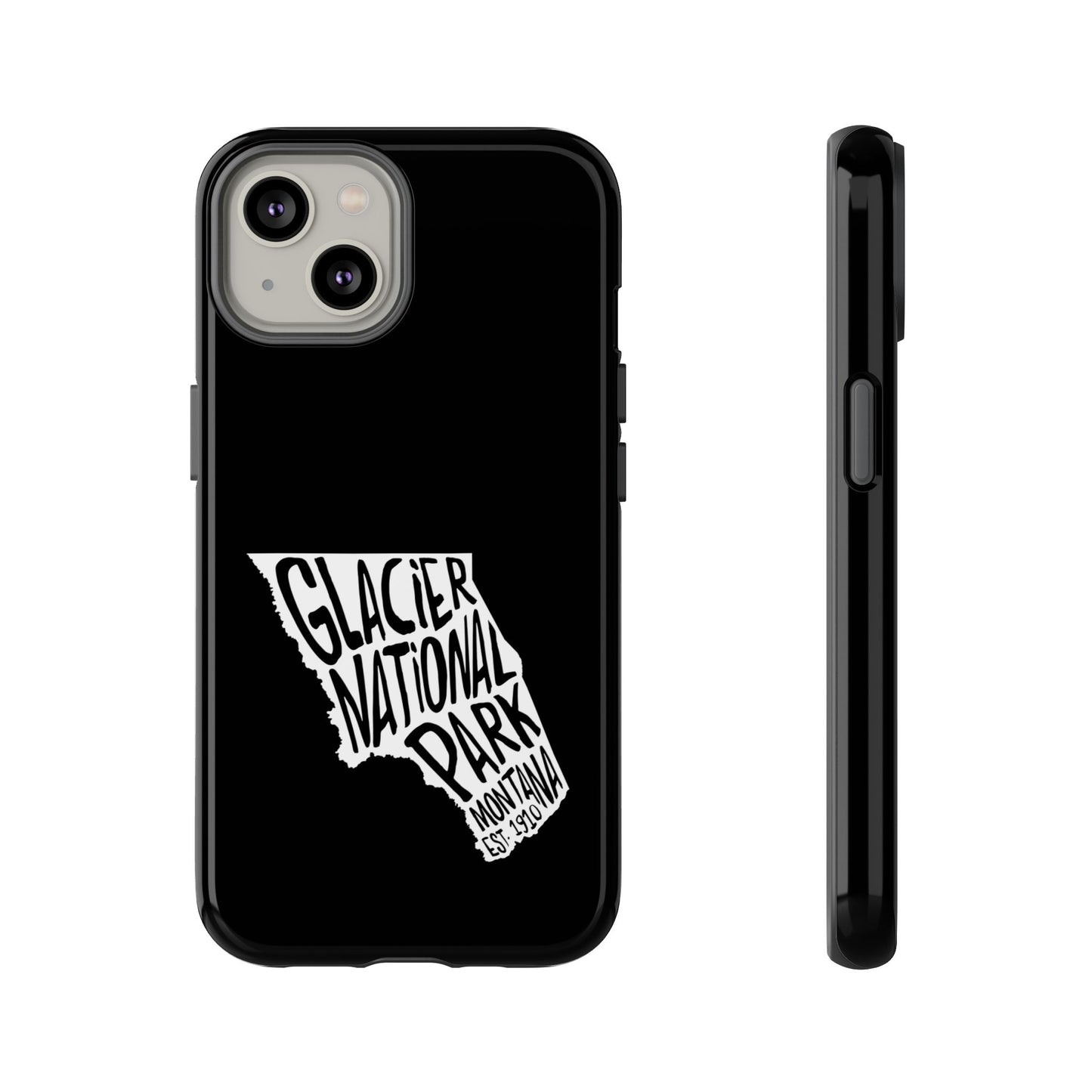 Glacier National Park Phone Case - Map Design