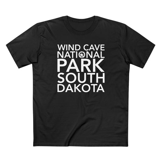 Wind Cave National Park T-Shirt Block Text
