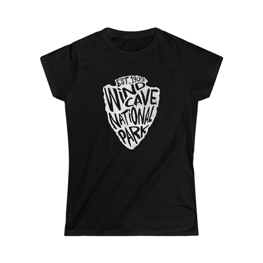 Wind Cave National Park Women's T-Shirt - Arrowhead Design