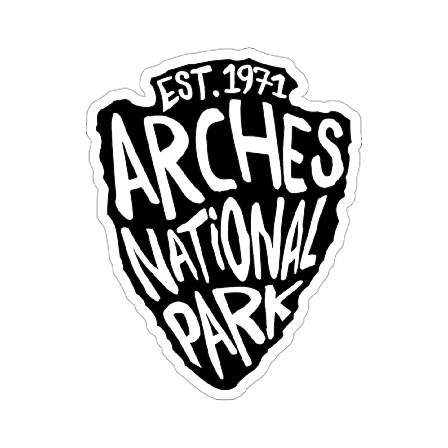 Arches National Park Sticker - Arrow Head Design
