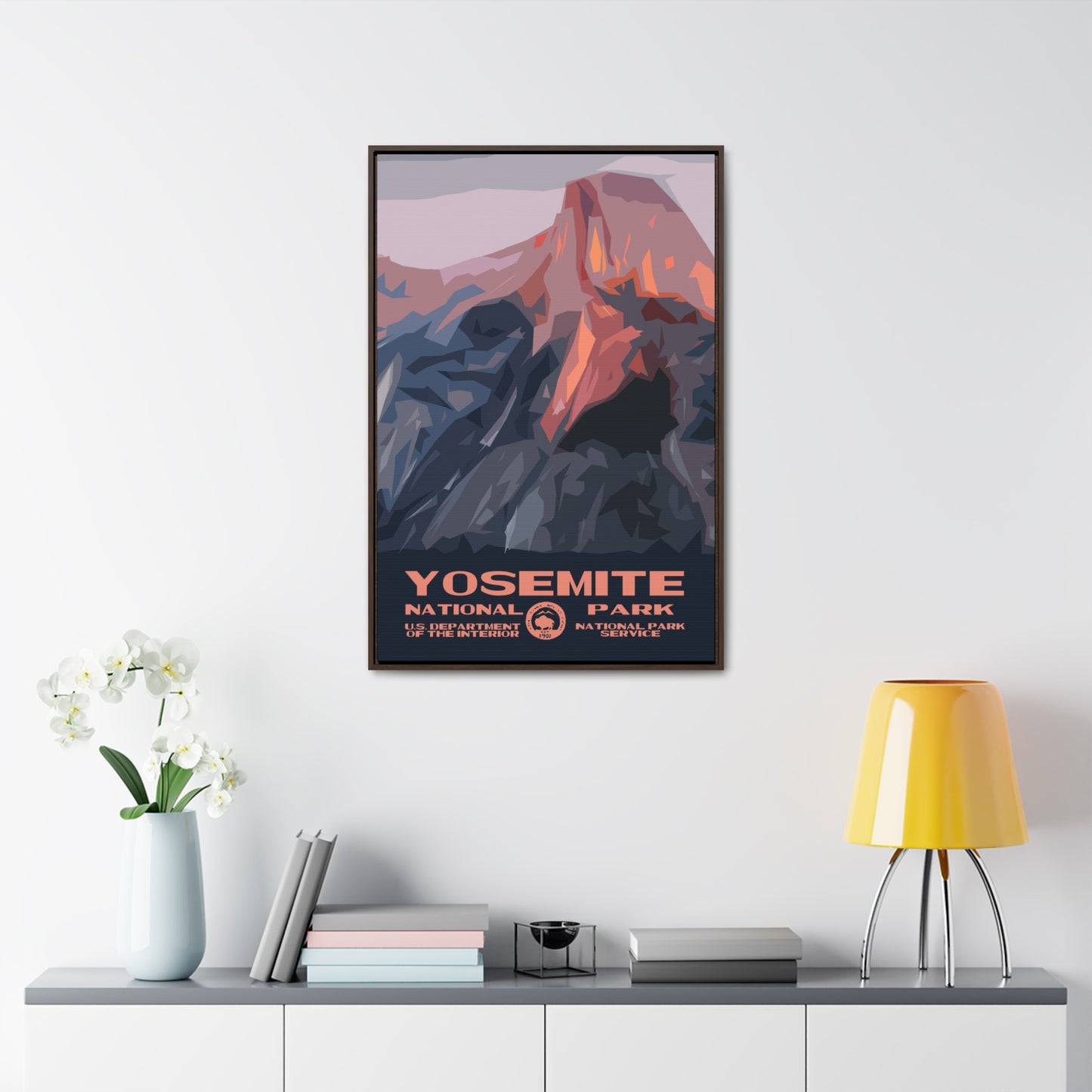 Yosemite National Park Framed Canvas - WPA Poster