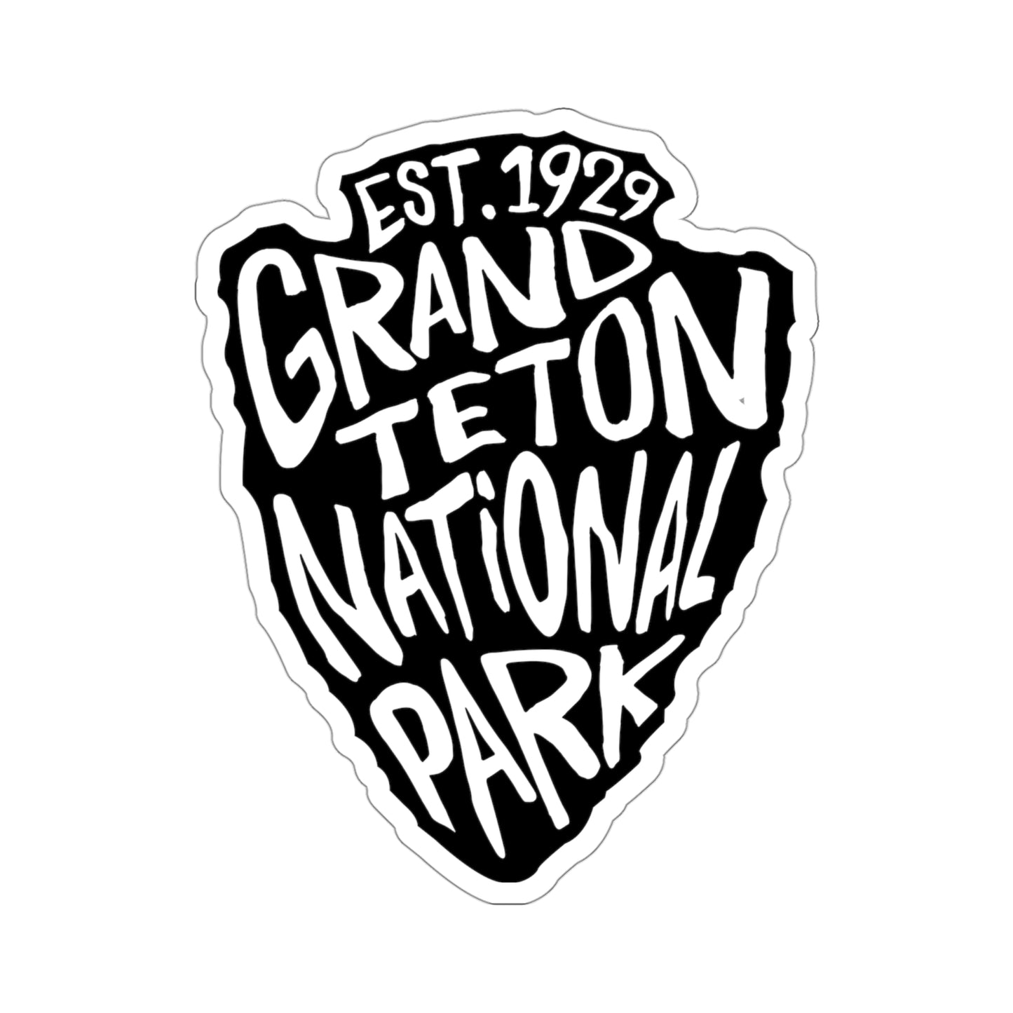 Grand Teton National Park Sticker - Arrow Head Design