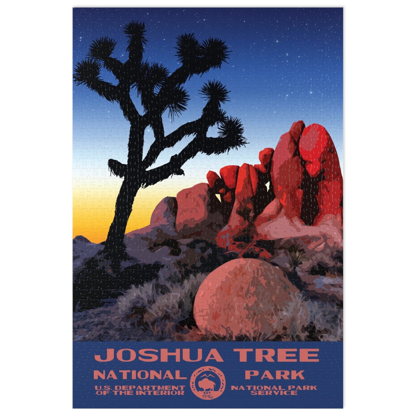 Joshua Tree National Park Jigsaw Puzzle - Skull Rock - 1000 Pieces