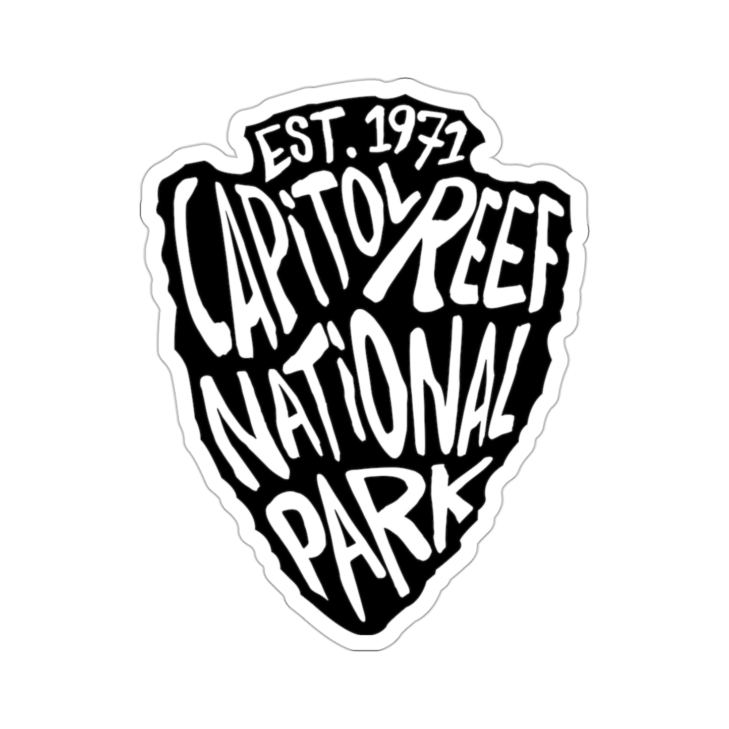 Capitol Reef National Park Sticker - Arrow Head Design