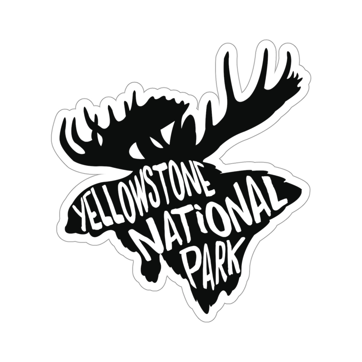 Yellowstone National Park Sticker - Moose