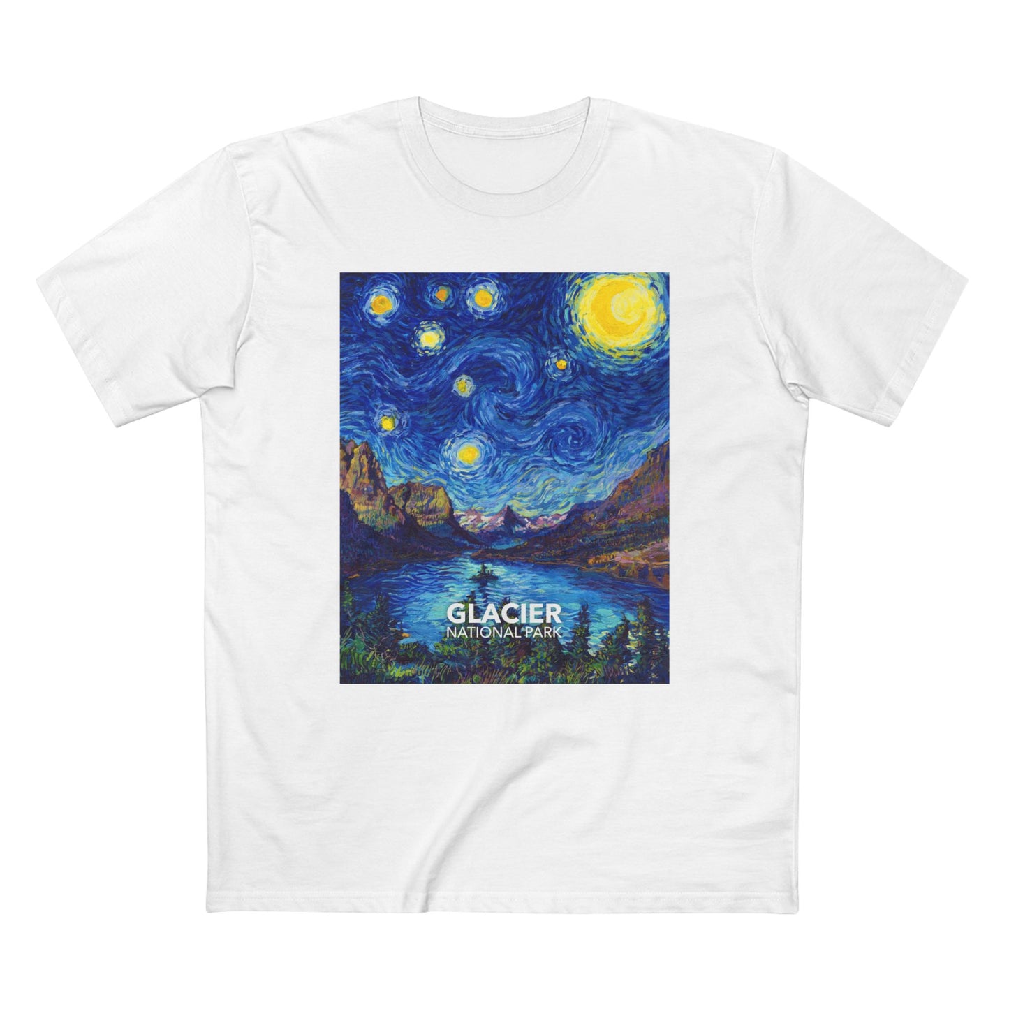 Glacier National Park T-Shirt - The Starry Night