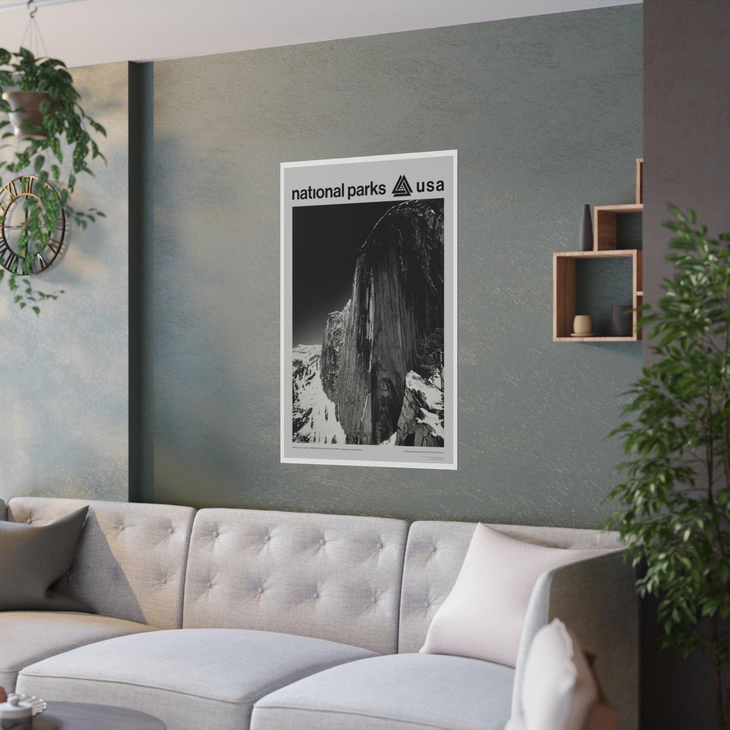 Yosemite National Park Poster - Ansel Adams Half Dome