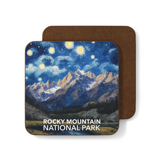 Rocky Mountain National Park Coaster - The Starry Night