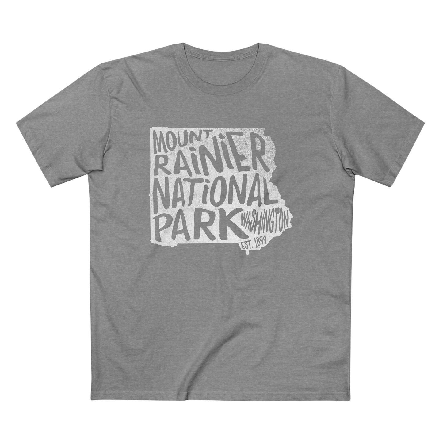 Mount Rainier National Park T-Shirt - Map