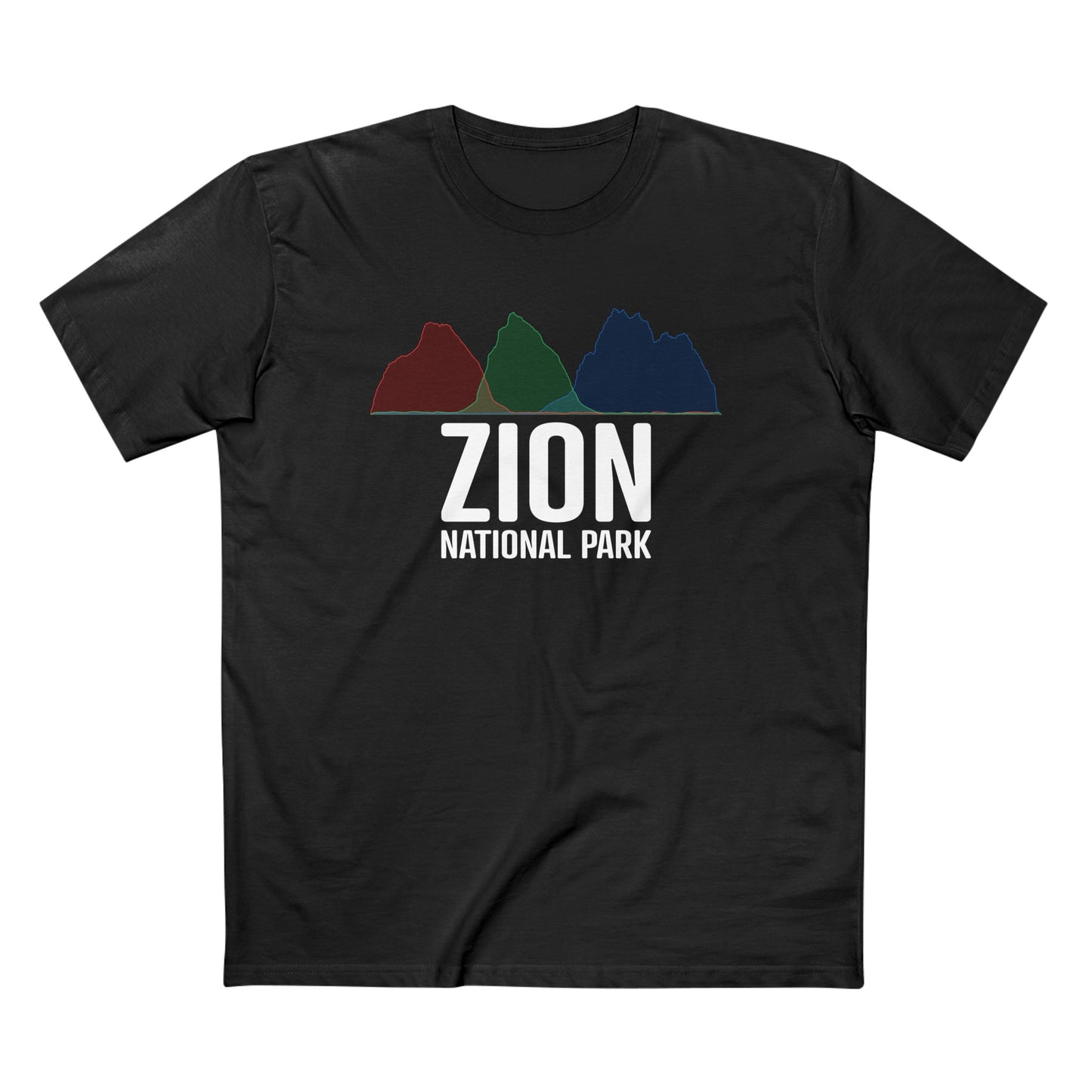 Zion National Park T-Shirt - Histogram Design