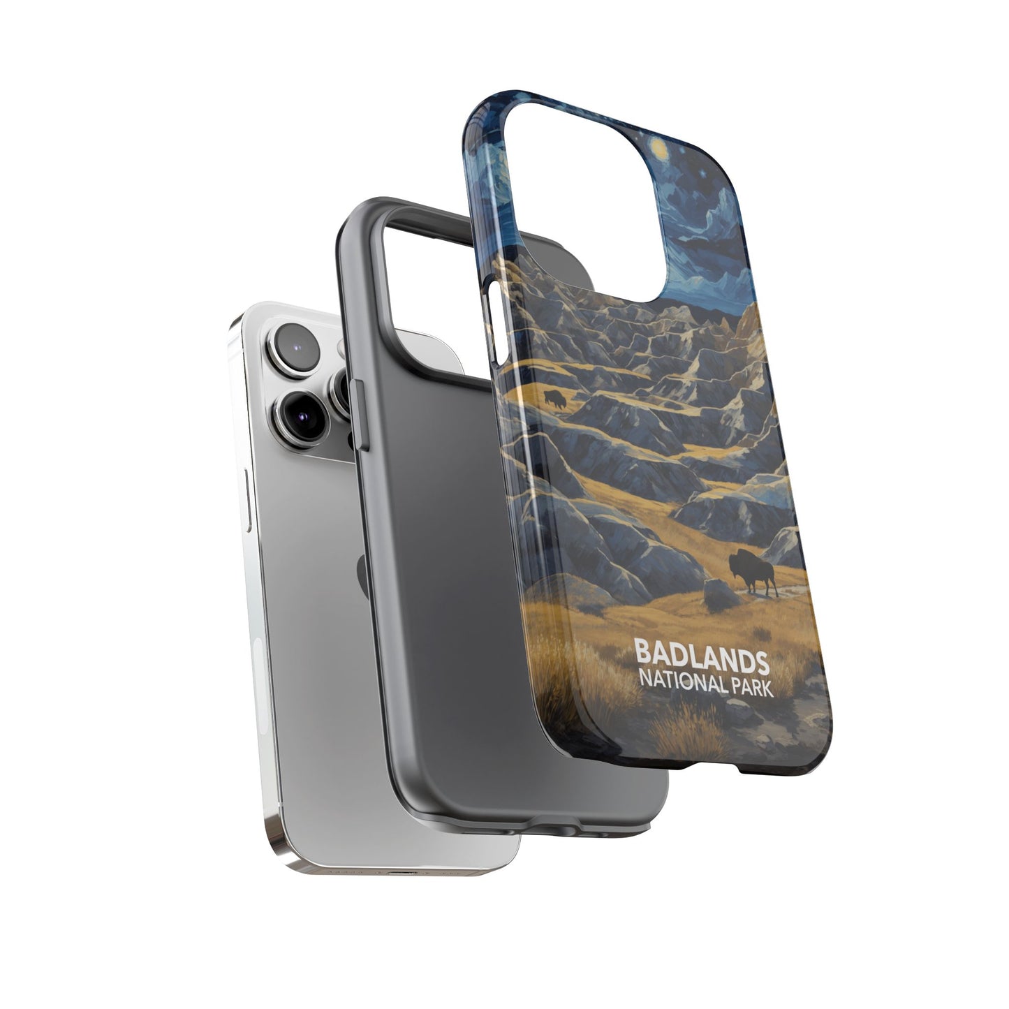Badlands National Park Phone Case - Starry Night