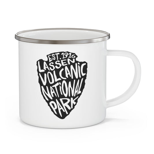 Lassen Volcanic National Park Enamel Camping Mug - Arrowhead