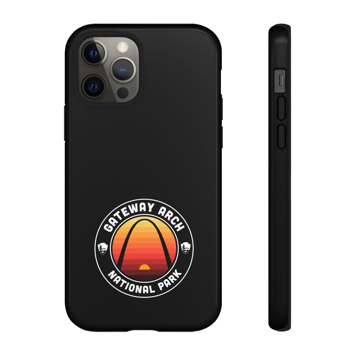 Gateway Arch National Park Phone Case - Round Emblem Design