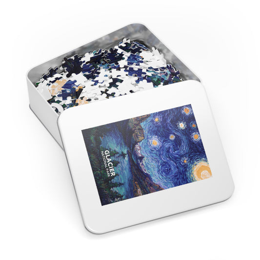 Glacier National Park Jigsaw Puzzle - The Starry Night