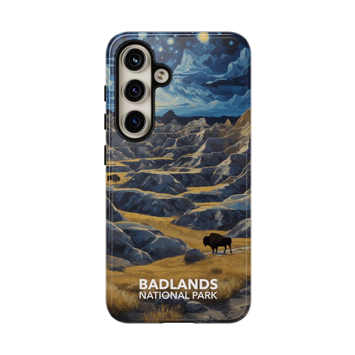 Badlands National Park Phone Case - Starry Night