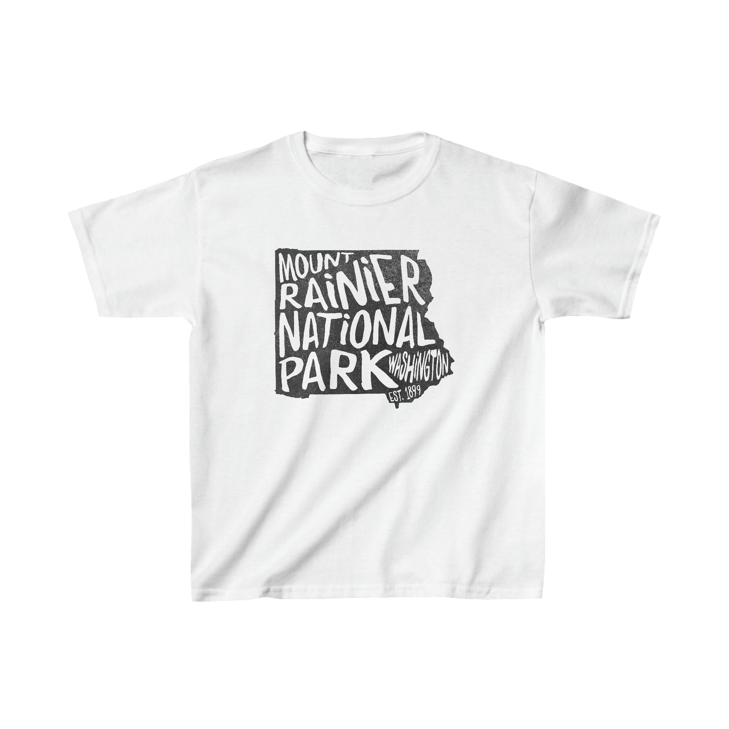 Mount Rainier National Park Child T-Shirt - Map Design