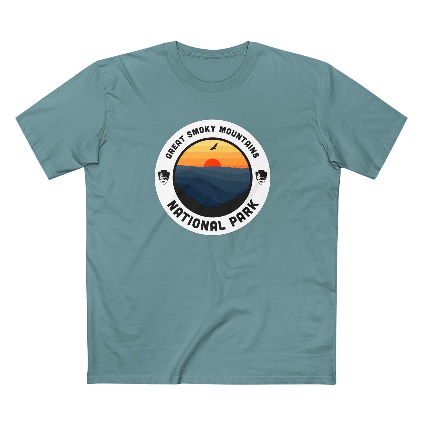 Great Smoky Mountains National Park T-Shirt - Round Badge Design