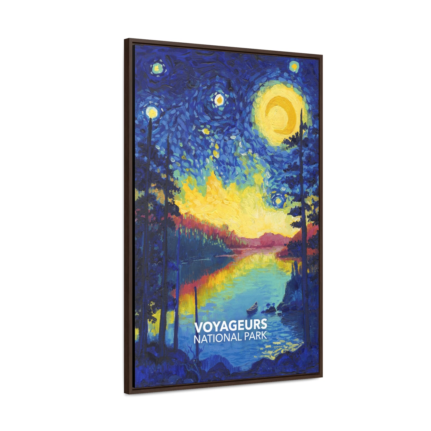 Voyageurs National Park Framed Canvas - The Starry Night
