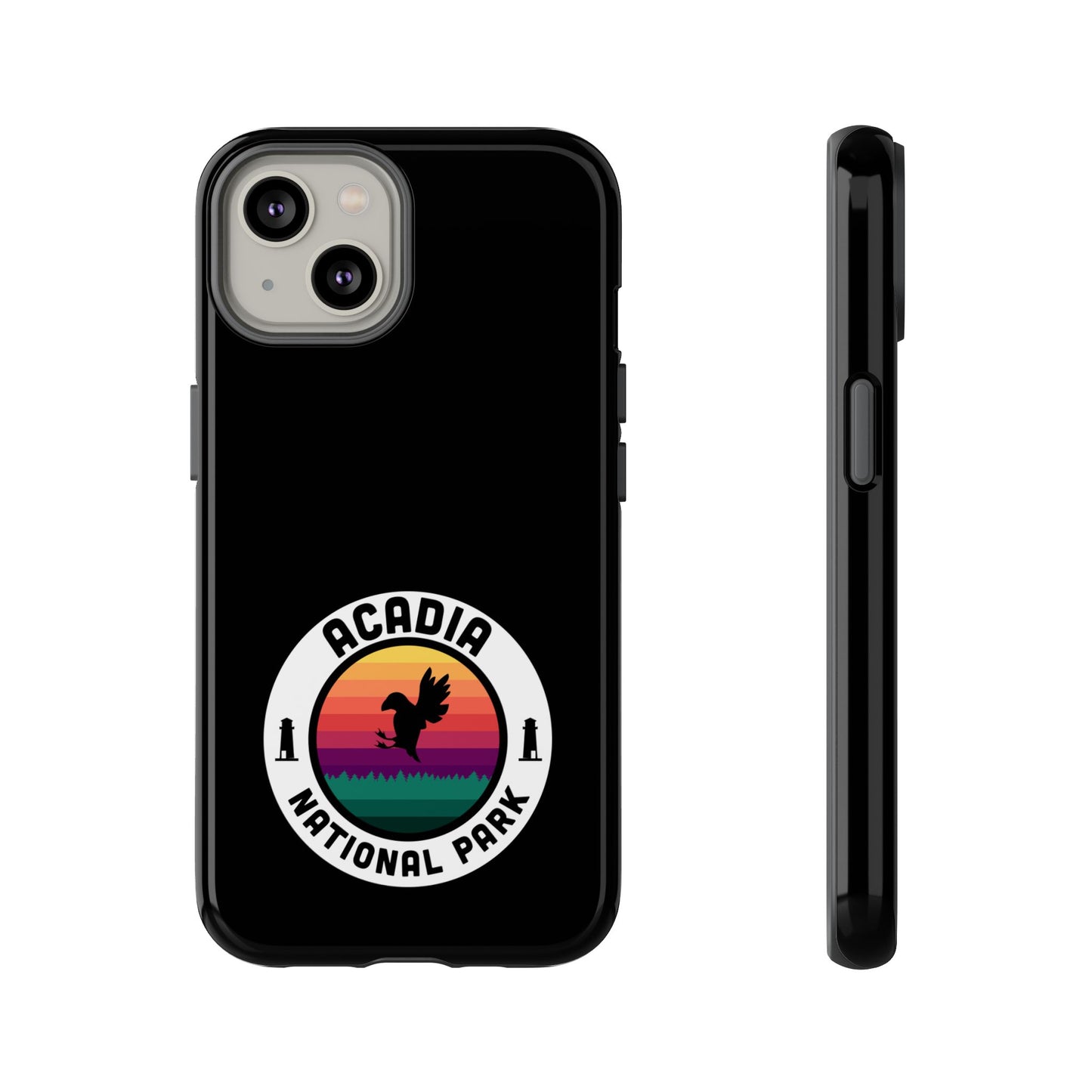 Acadia National Park Phone Case - Round Emblem Design