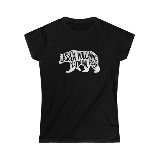 Lassen Volcanic National Park Women's T-Shirt - Black Bear