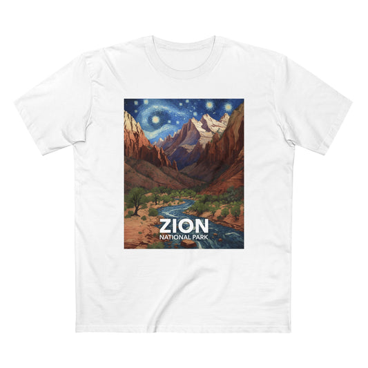 Zion National Park T-Shirt - The Starry Night