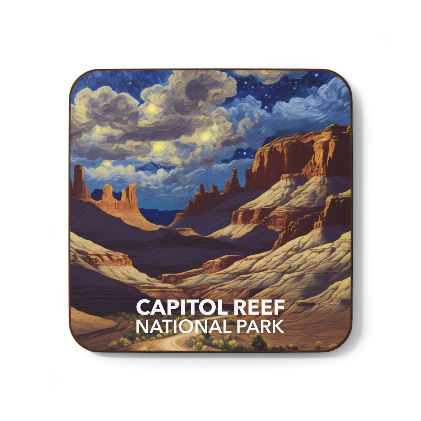 Capitol Reef National Park Coaster - The Starry Night
