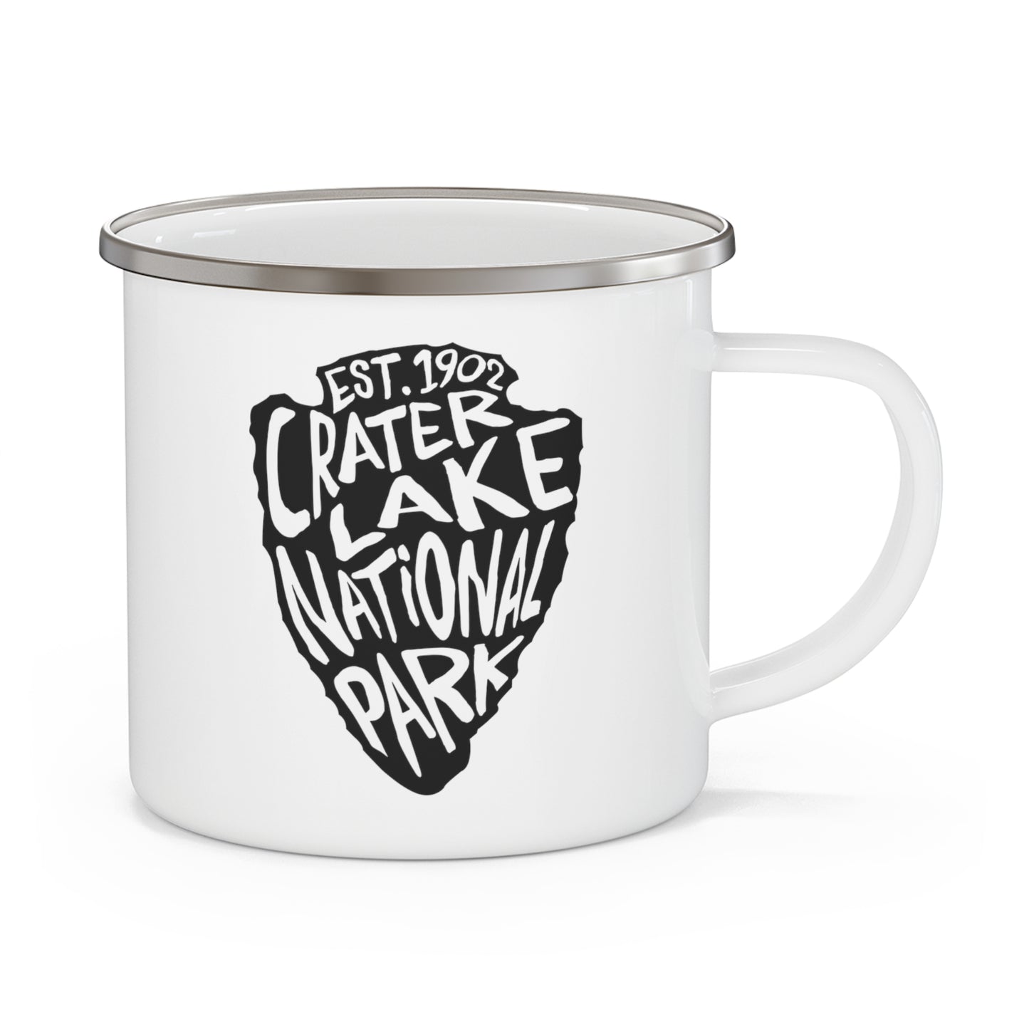 Crater Lake National Park Enamel Camping Mug - Arrowhead