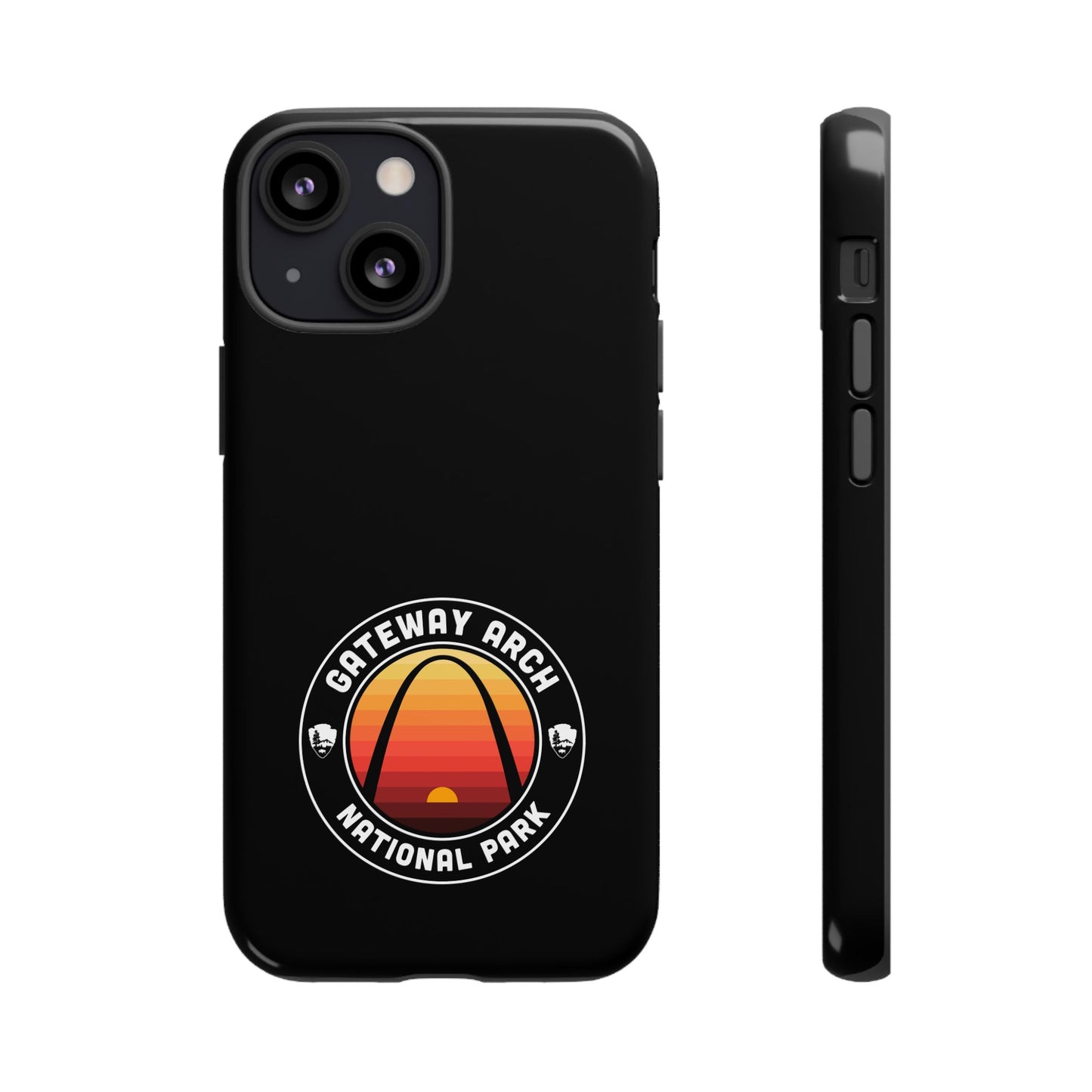 Gateway Arch National Park Phone Case - Round Emblem Design