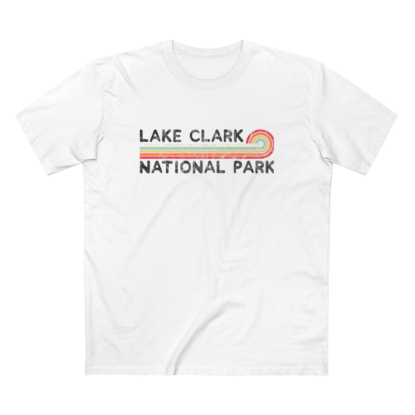 Lake Clark National Park T-Shirt - Vintage Stretched Sunrise