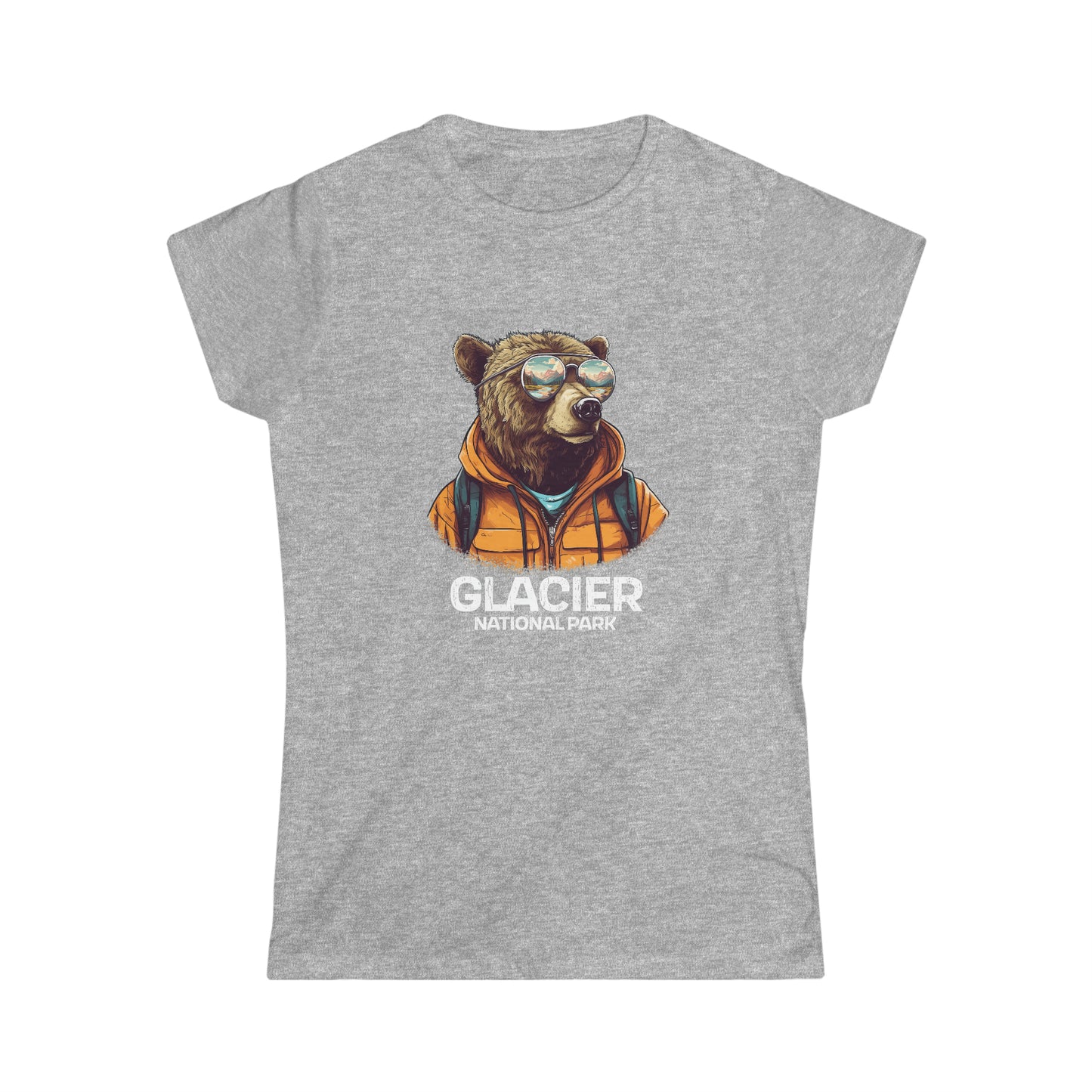 Glacier National Park Women's T-Shirt - Cool Grizzly Bear