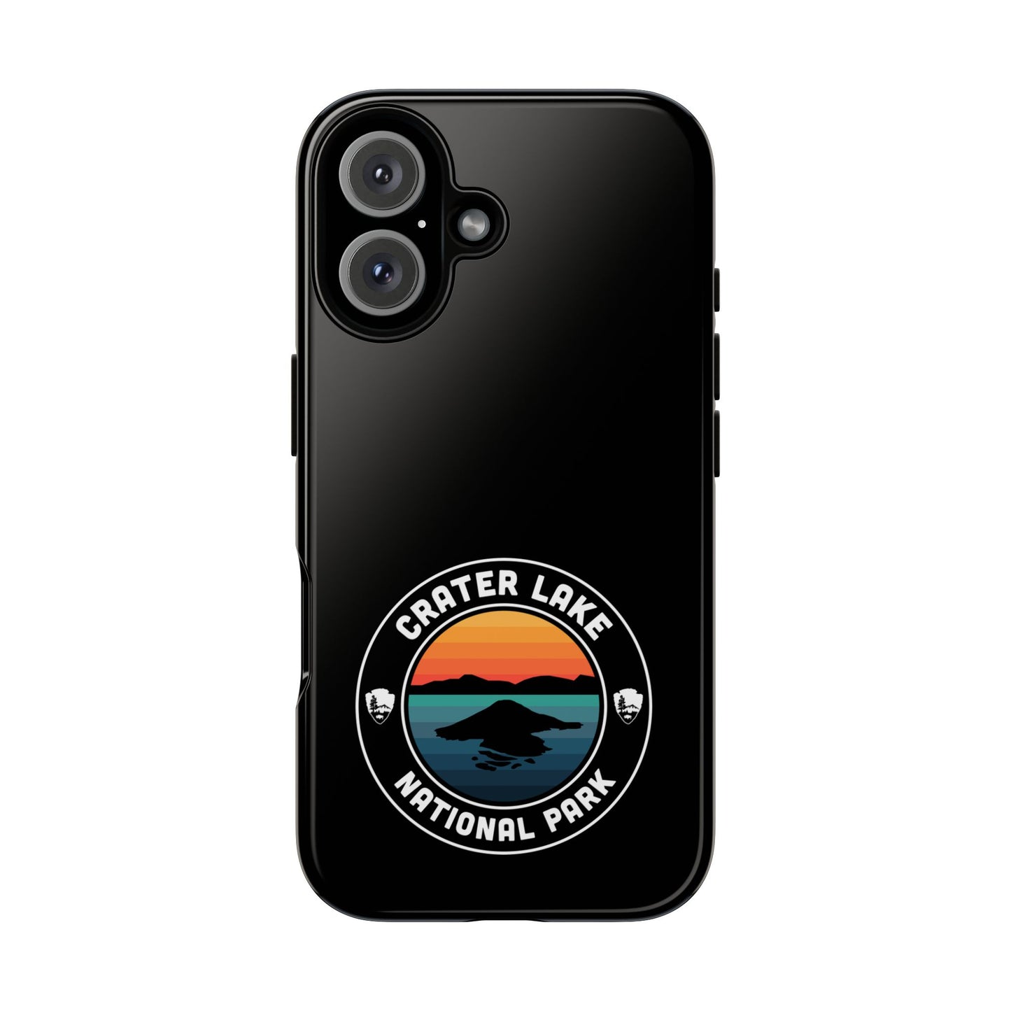 Crater Lake National Park Phone Case - Round Emblem Design