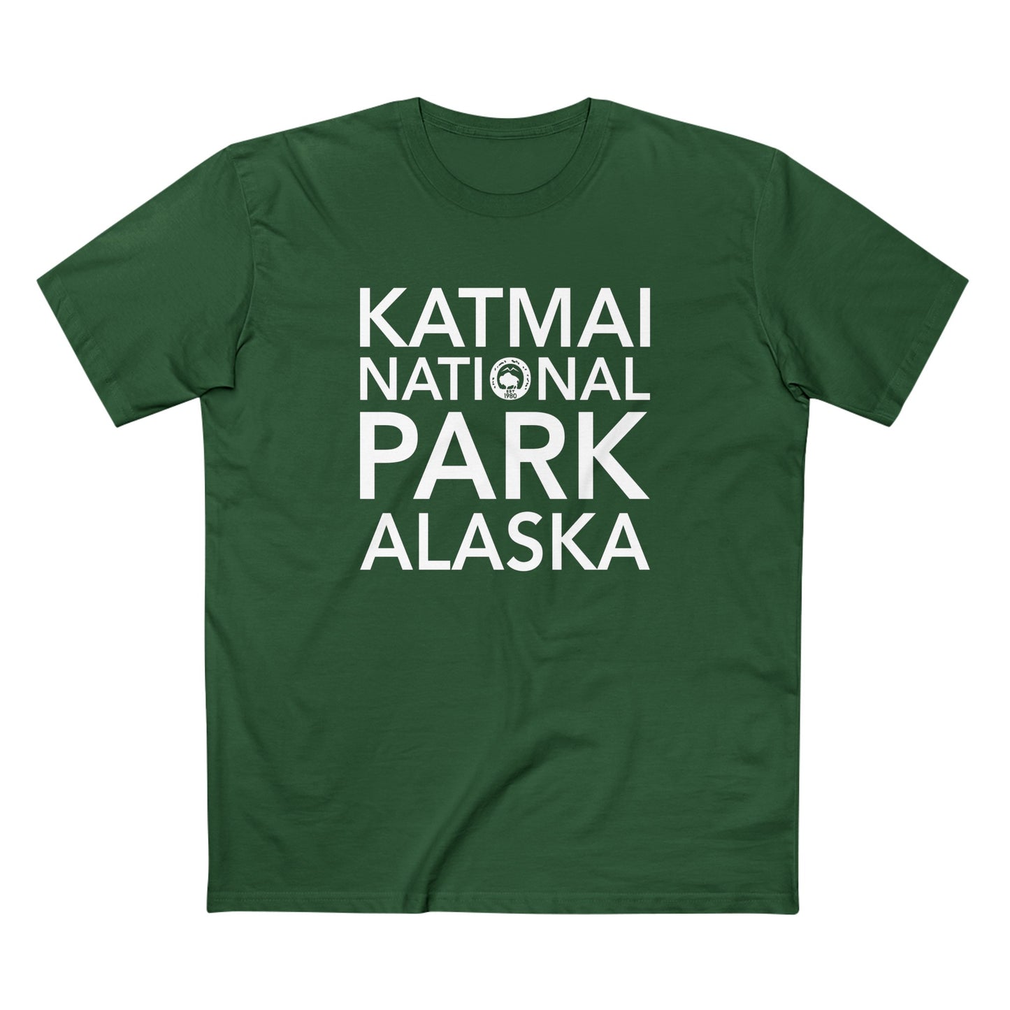 Katmai National Park T-Shirt Block Text