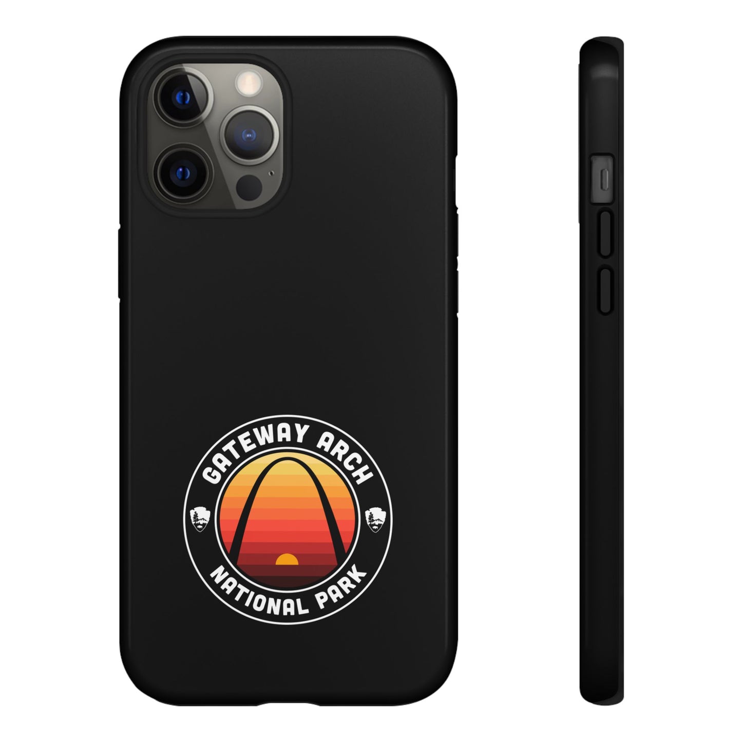 Gateway Arch National Park Phone Case - Round Emblem Design
