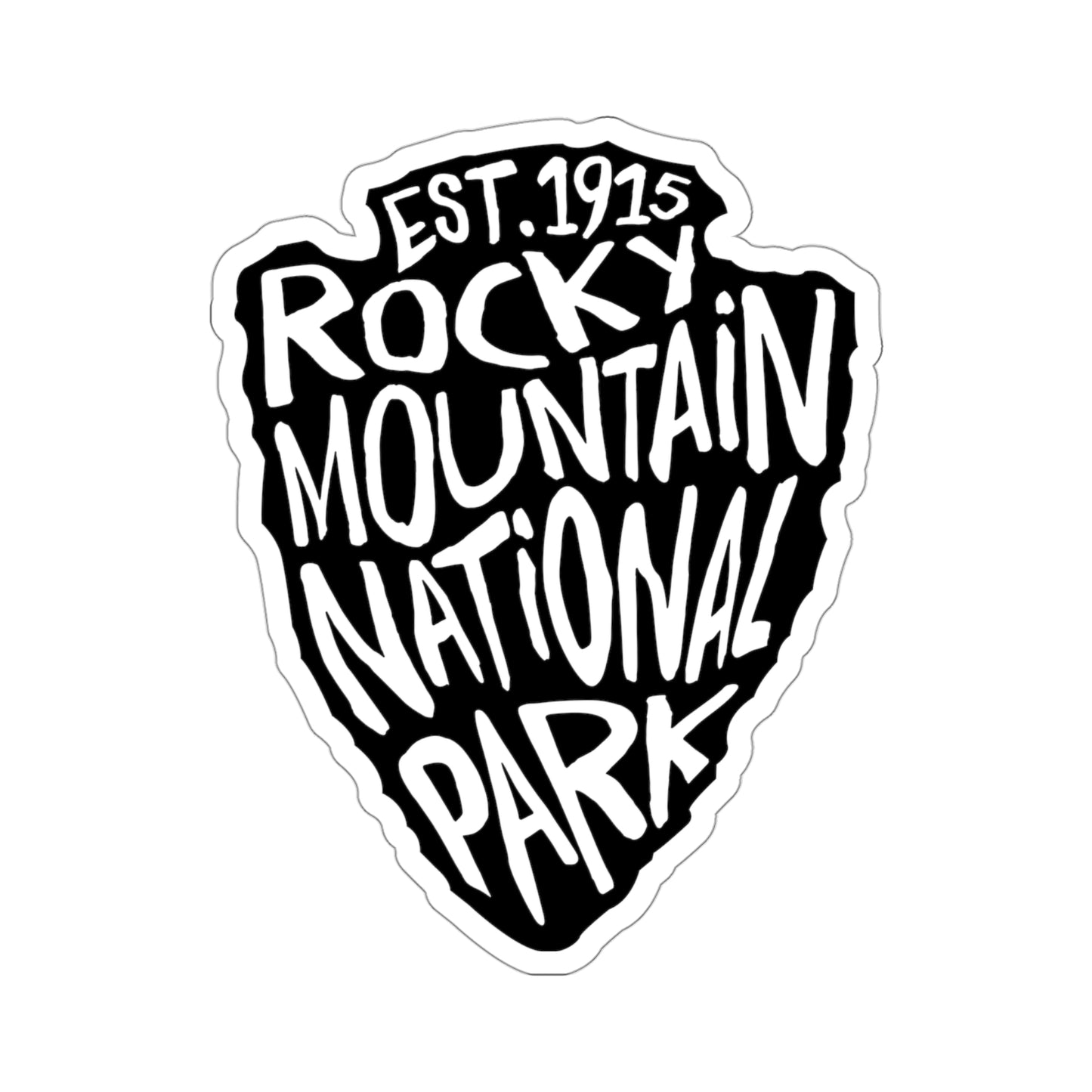 Rocky Mountain National Park Sticker - Arrow Head Design